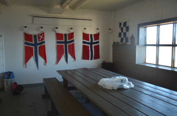 samlingsrom med bespisning til mange.
